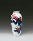 Peony Doucai Blue and White Vase by 
																	 Zeng Weikai